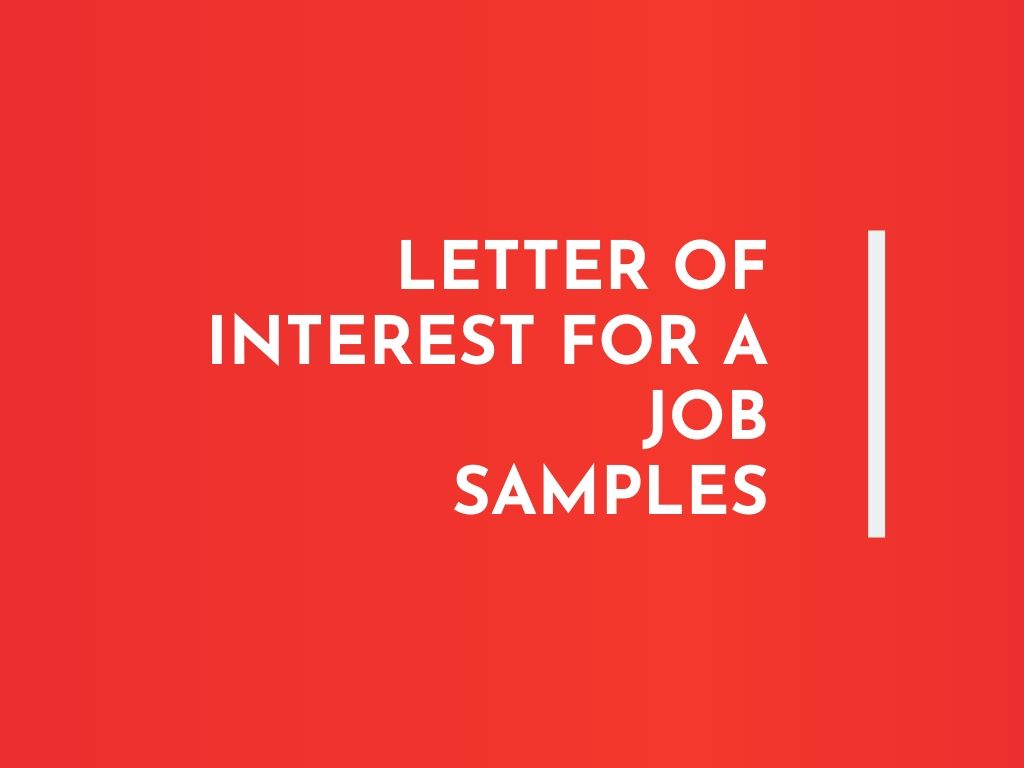 What does special interest mean on a job application