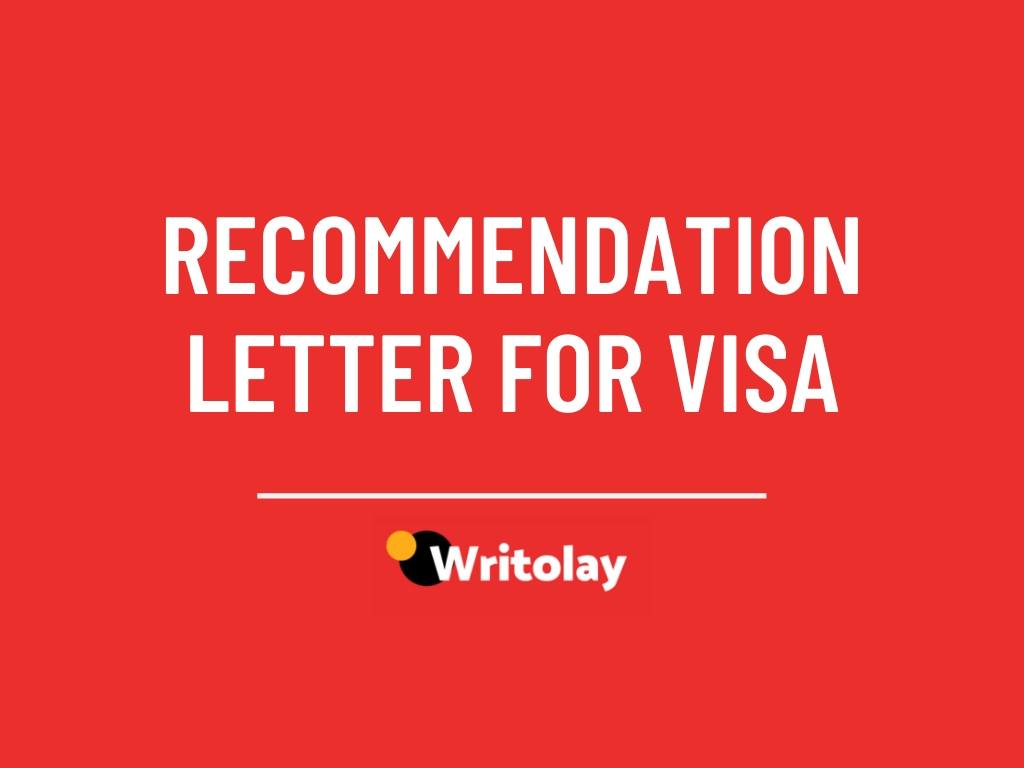 Recommendation Letter For Visa Application From Employer 6 Samples