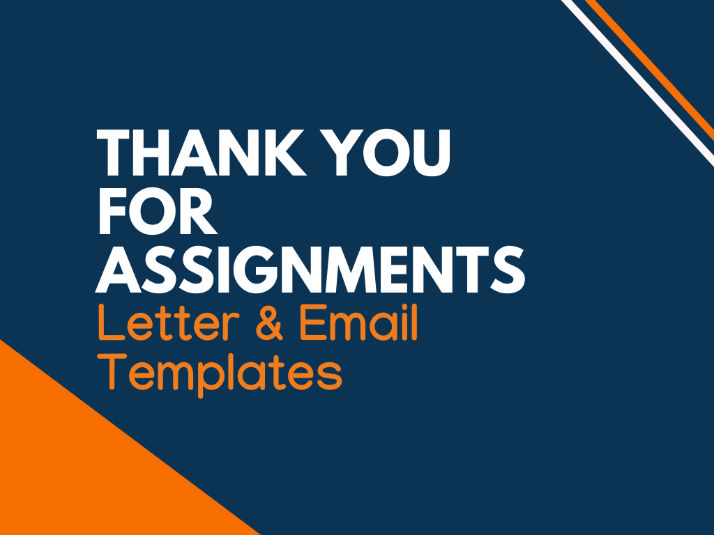 assignment thank you letter