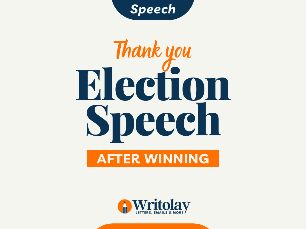 30 Thank you Election Speech After Winning - Writolay