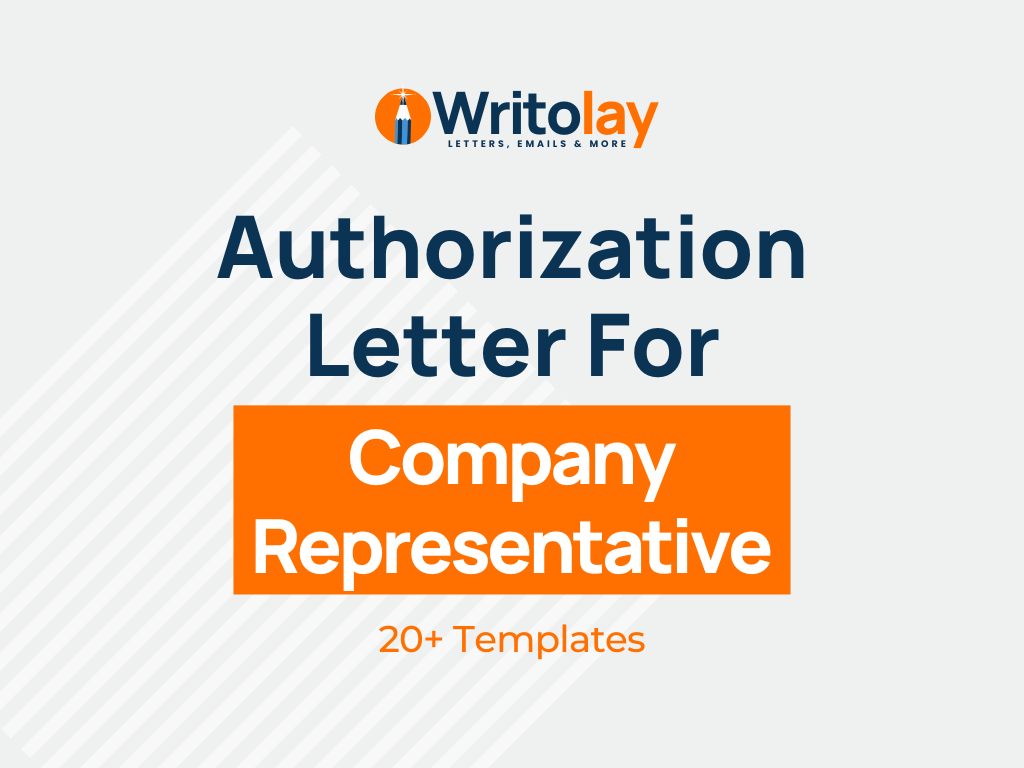 assignment letter from an authorized representative of the organization