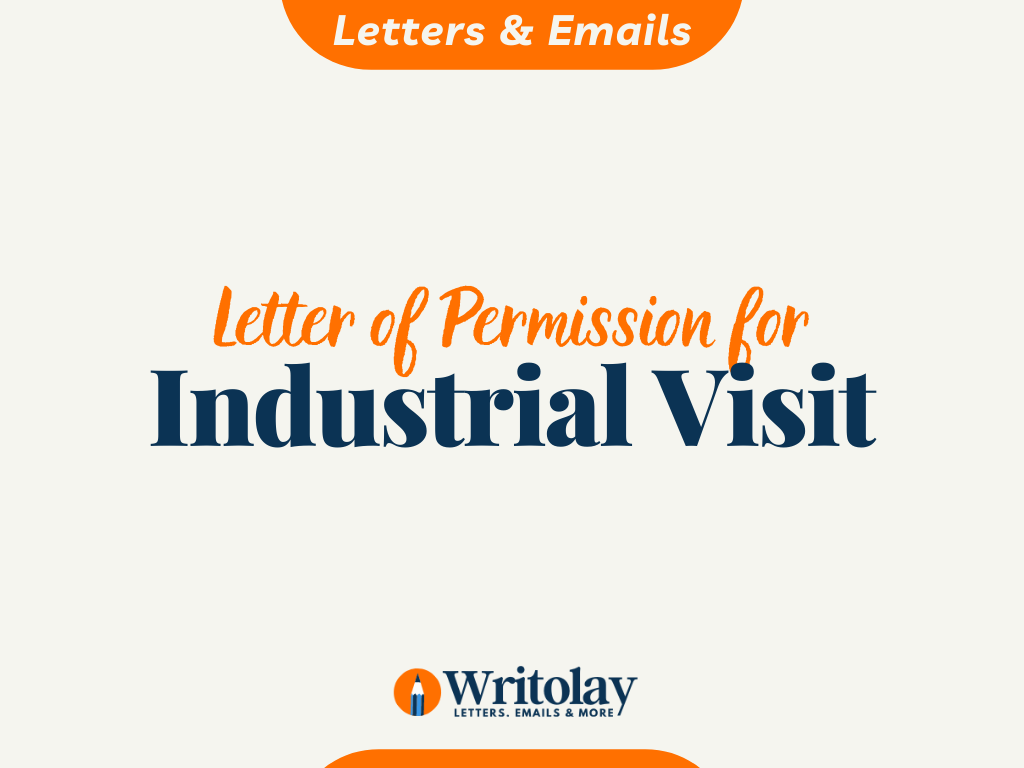 industrial visit permission mail format
