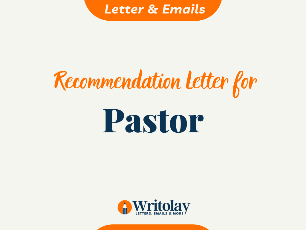 application letter for pastor work