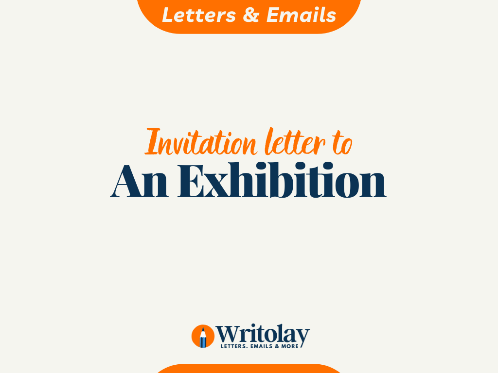 Exhibition Invitation Letter 4 Templates Writolay