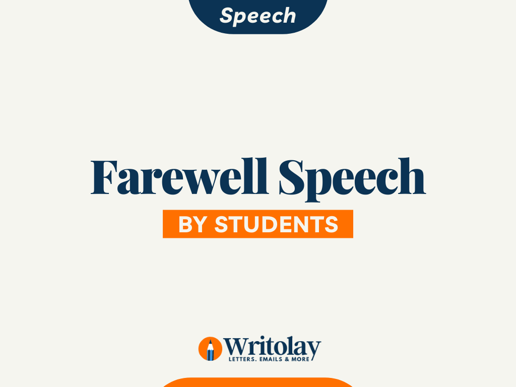 college farewell speech examples