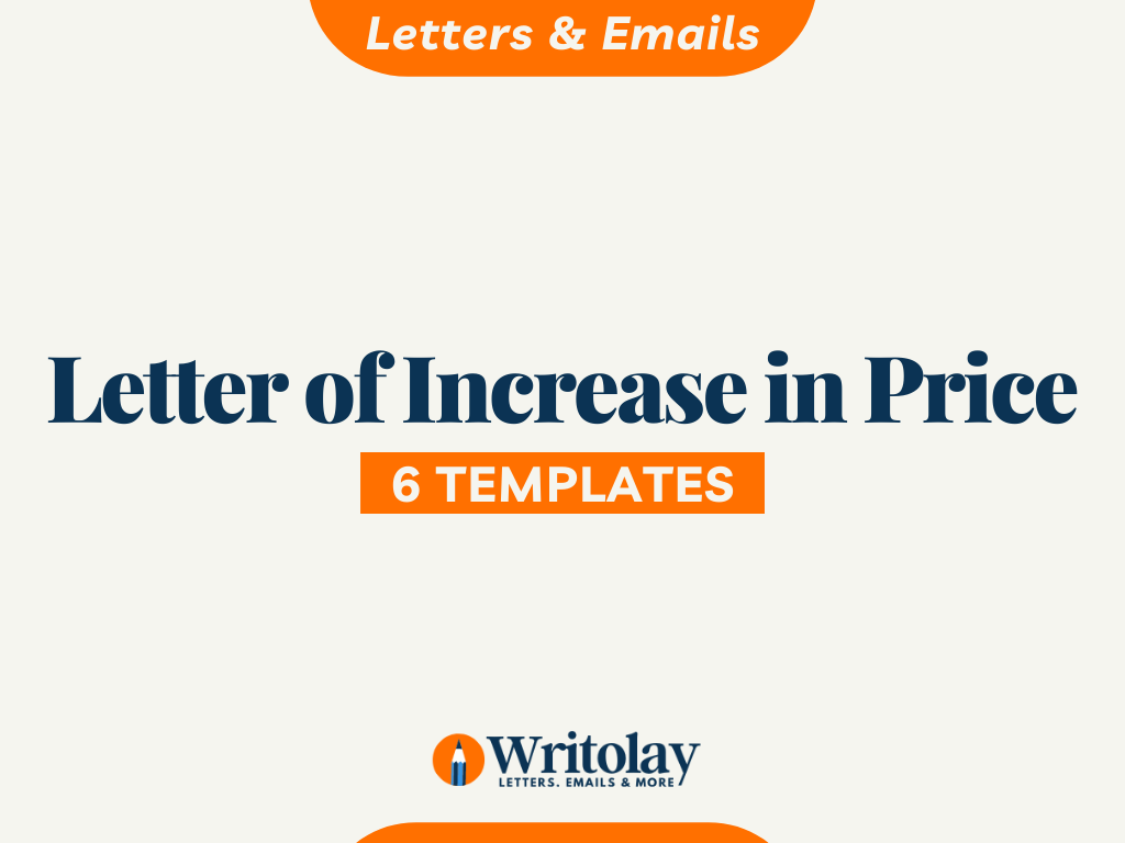 Letter of Increase in Price - 21 Sample Format Templates Pertaining To Price Increase Letter Template