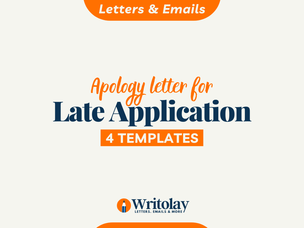 late coming application letter