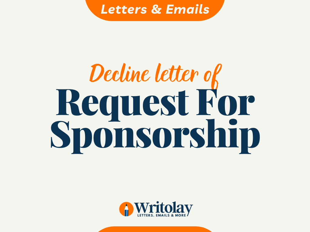 sample decline letter for proposal
