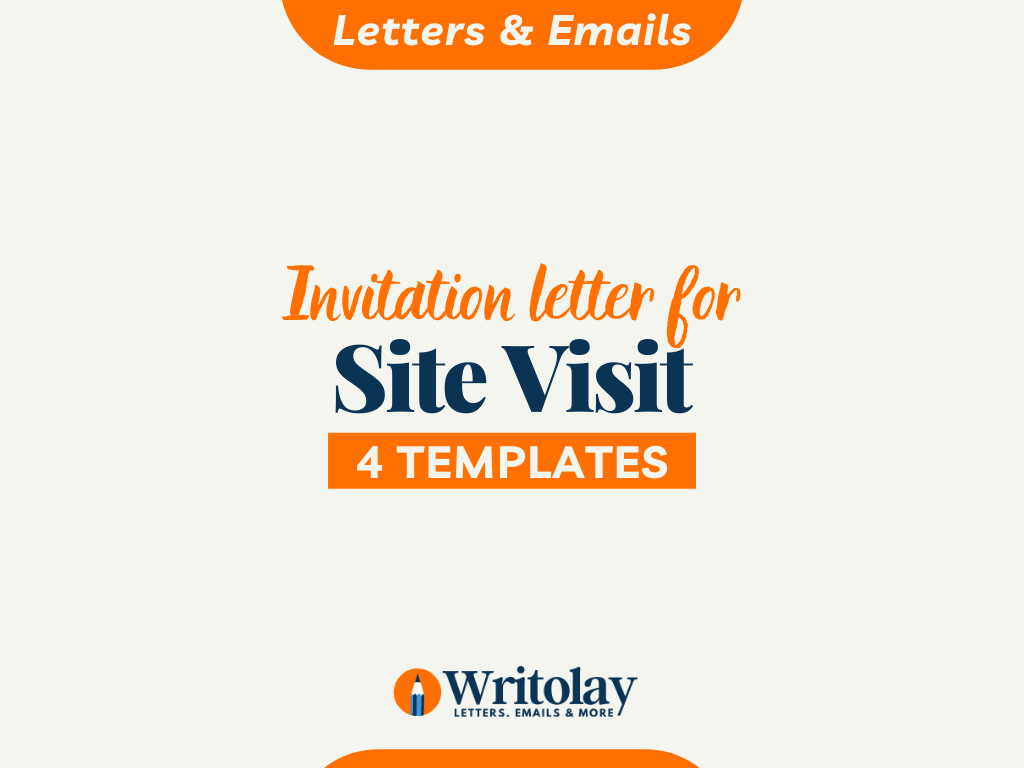 invitation email for site visit