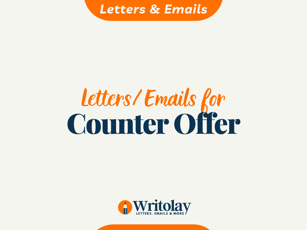 Counter Offer Letters and Emails - 22 Sample Formats Throughout Counter Offer Letter Template