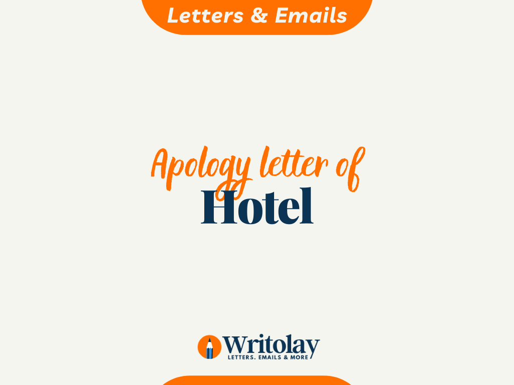 apology letter hotel
