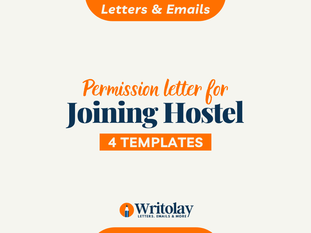 Letter of Permission for Joining Hostel: 24 Templates