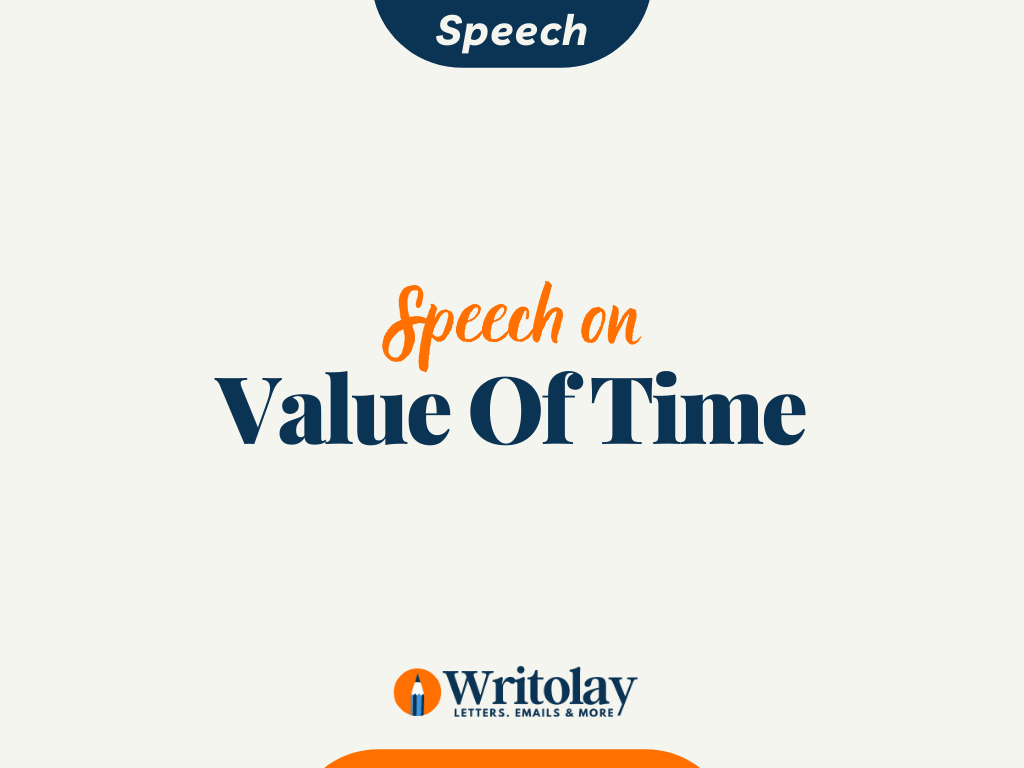 speech writing value of time