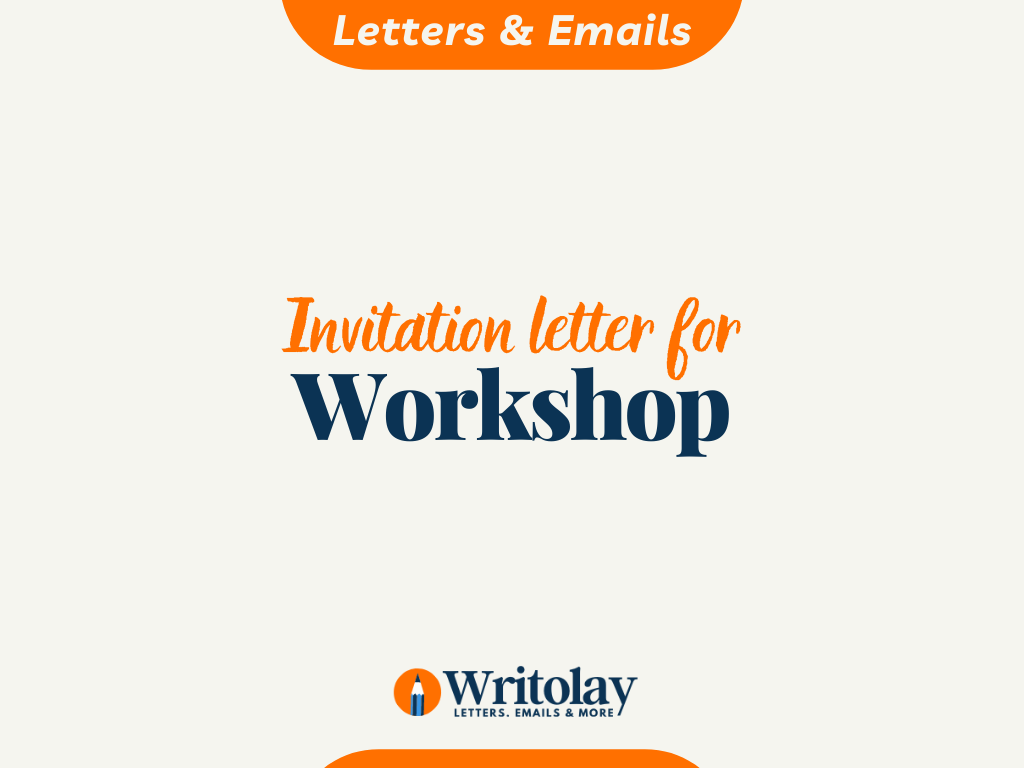 Letter of invitation for the workshop- Sample Template With Workshop Proposal Template