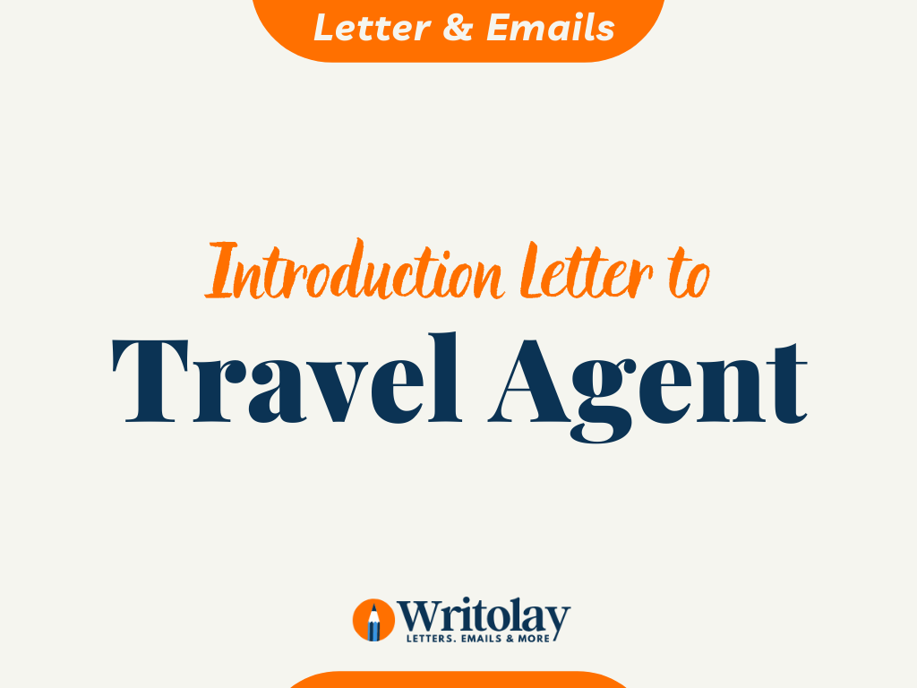 travel agency introduction letter sample
