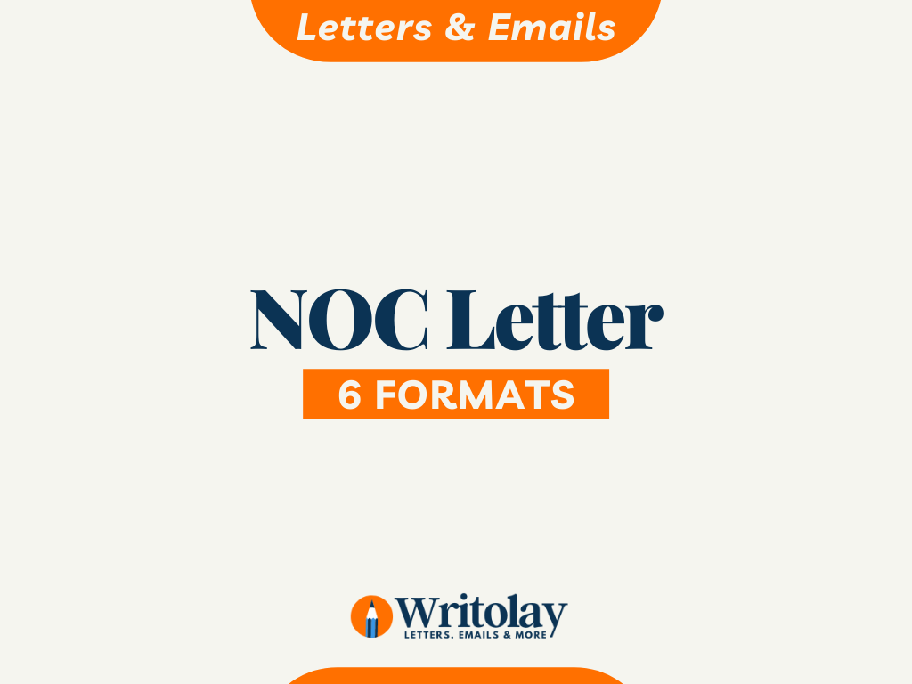 NOC Letter Sample Templates - 20 Different Formats In Noc Report Template