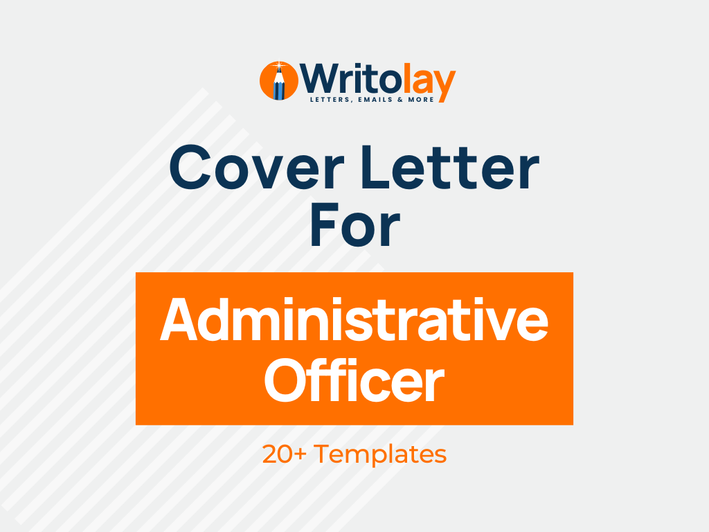 cover letter for administrative officer in school