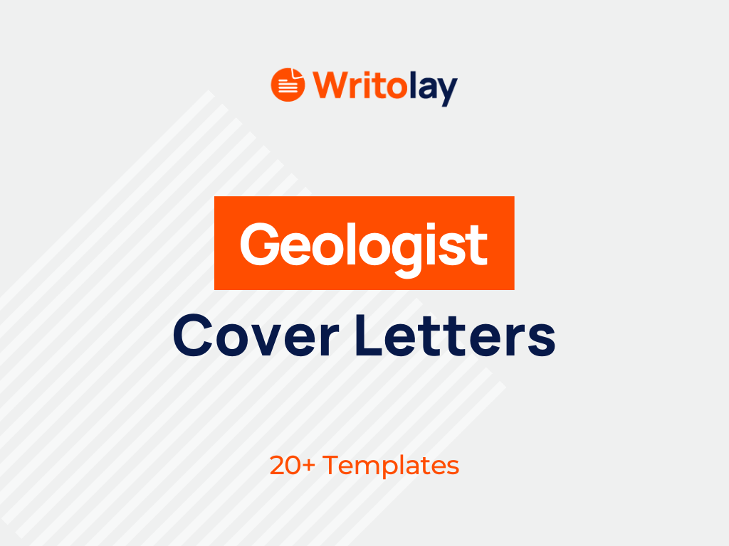cover letter for geology job