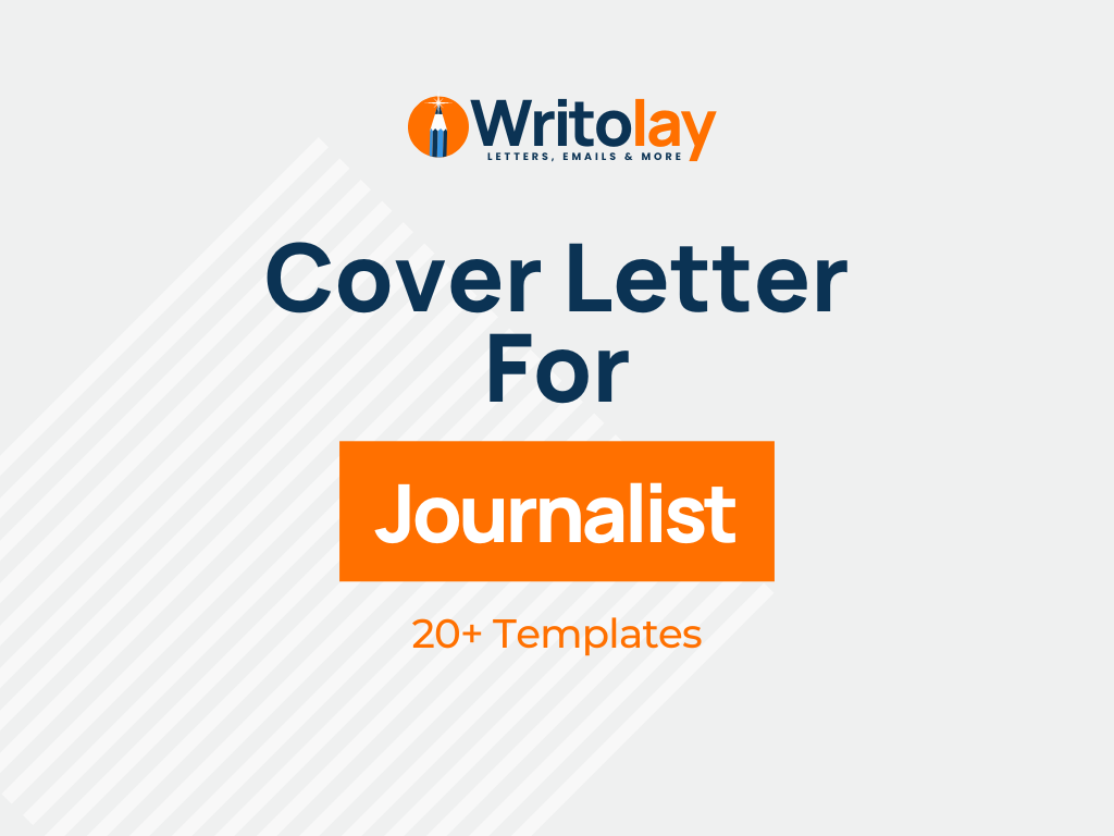 cover letter for journalist job
