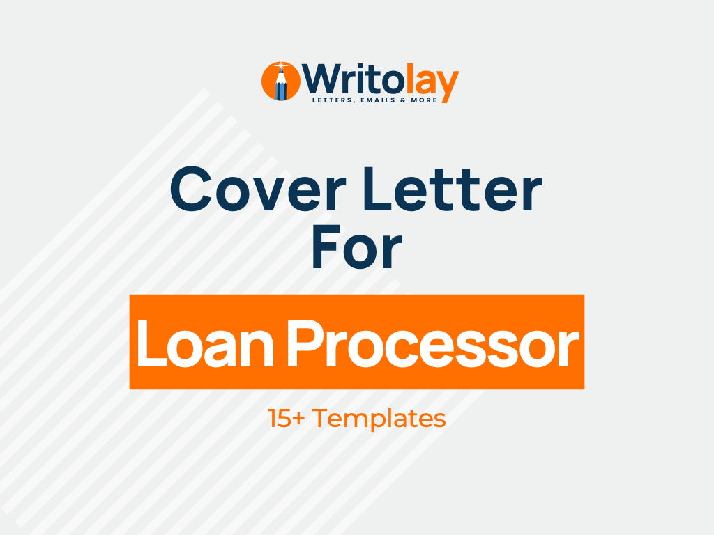cover letter for loan processor
