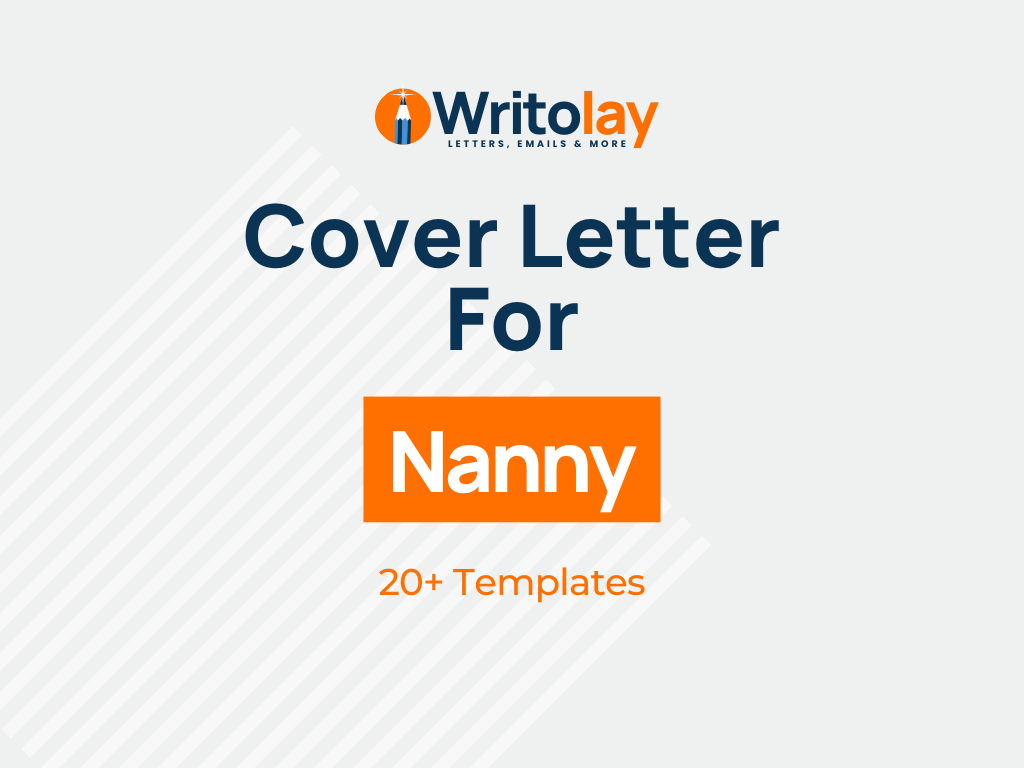nanny cover letter template