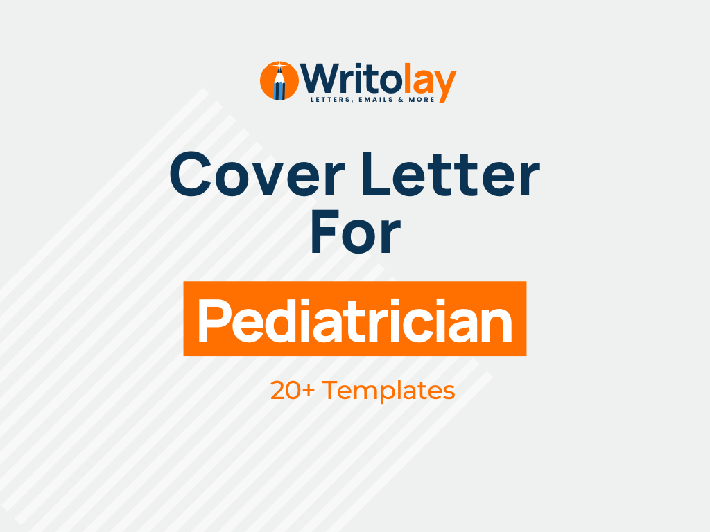 cover letter for position of pediatrician