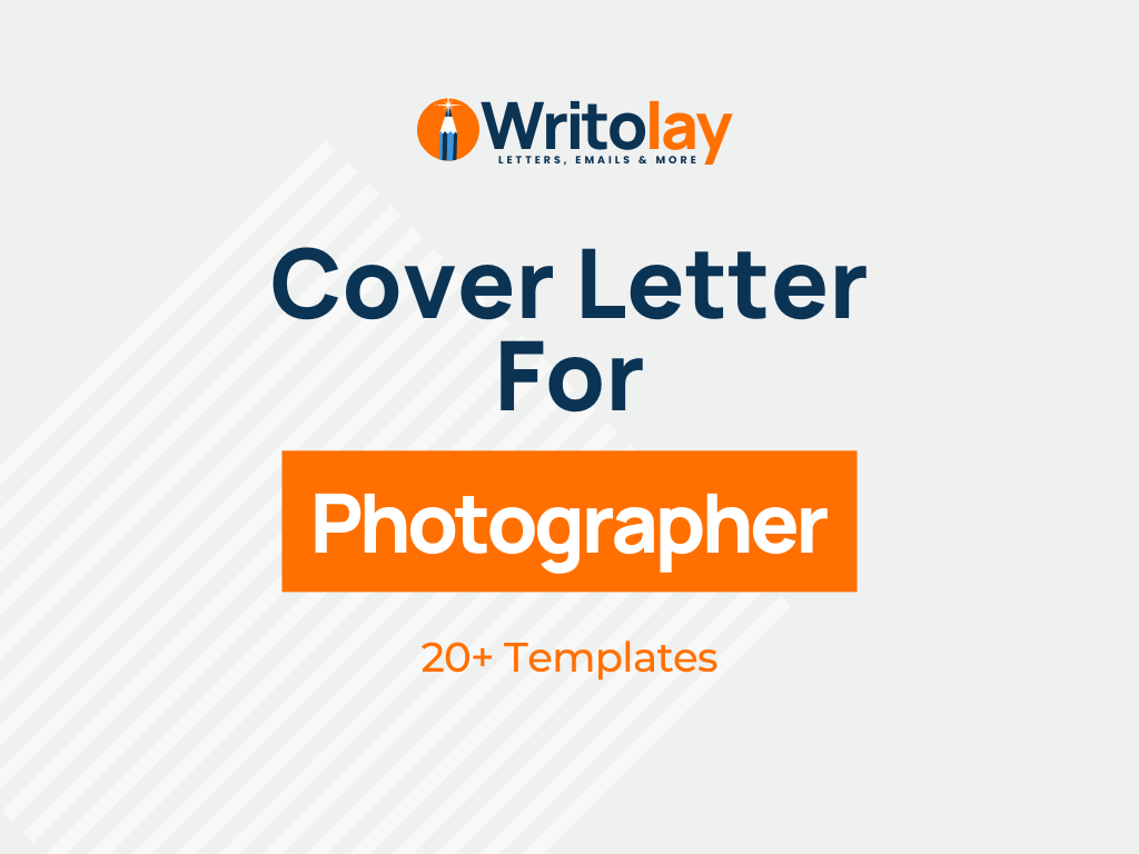 Photographer Cover Letter: 6 Templates (Free) - Writolay