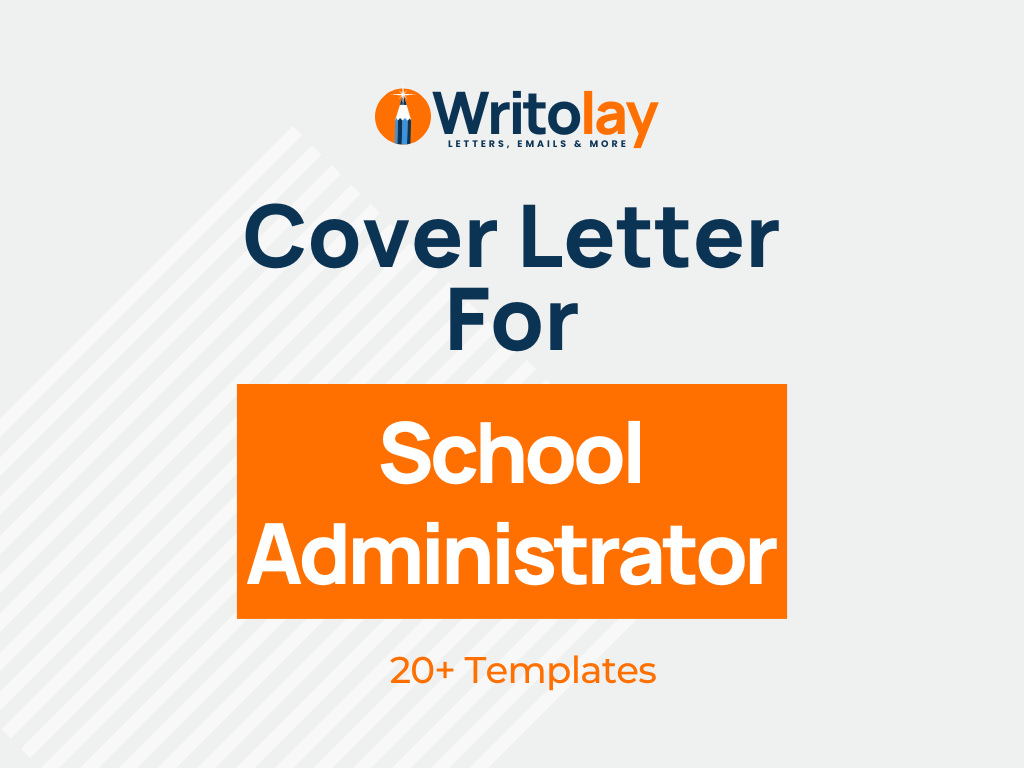 school administrator cover letter no experience