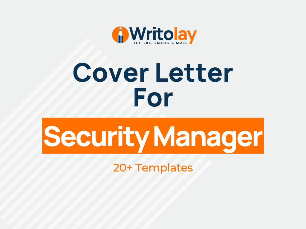 cover letter for security manager job