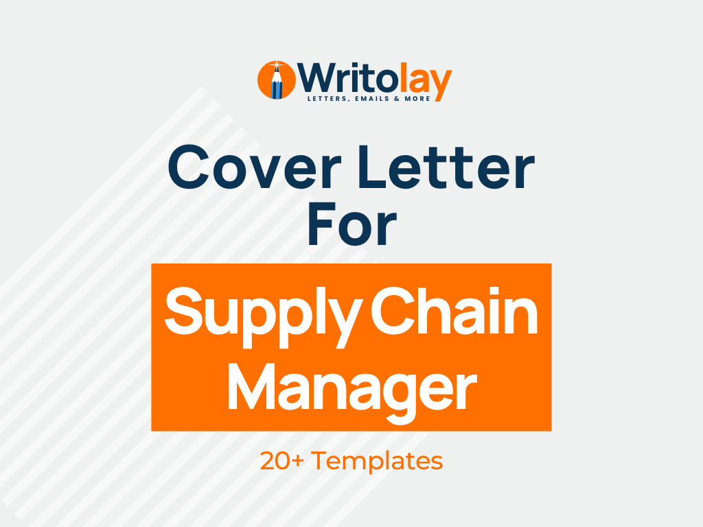 cover letter example supply chain manager