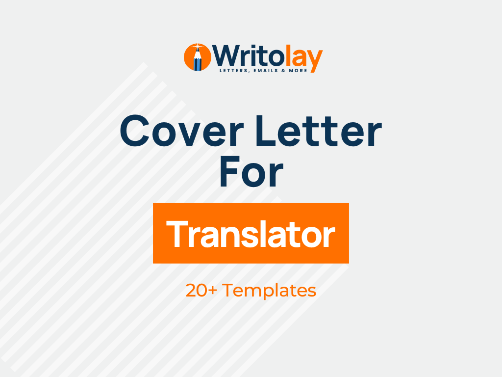 cover letter sample translator