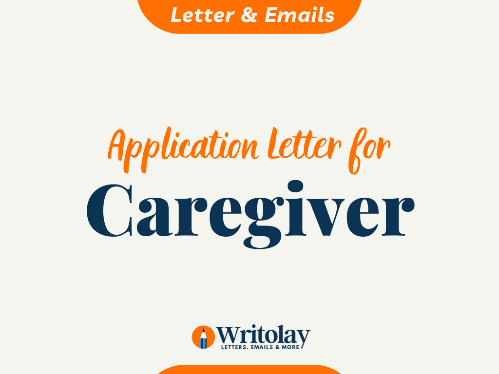sample cover letter caregiver