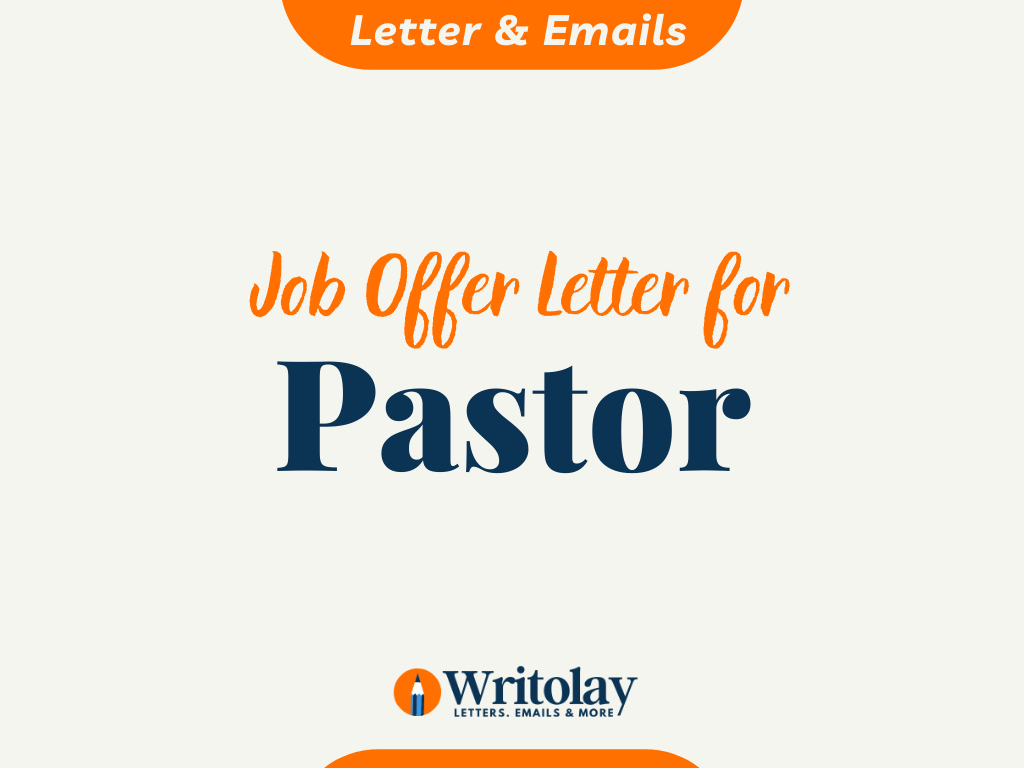 cover letter for pastor position