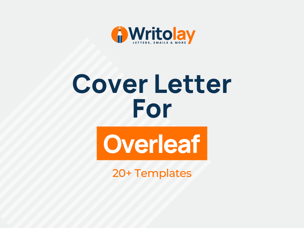 Overleaf Cover Letter 4 Templates and Emails Writolay