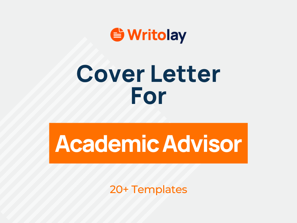 academic advisor cover letter example