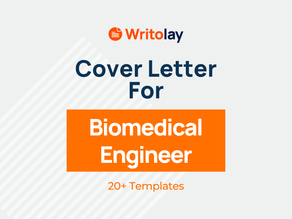 cover letter about biomedical engineer