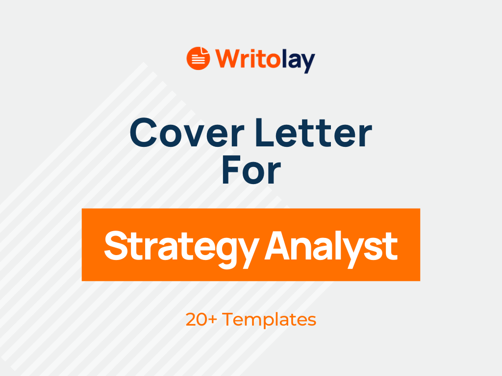 strategy analyst cover letter