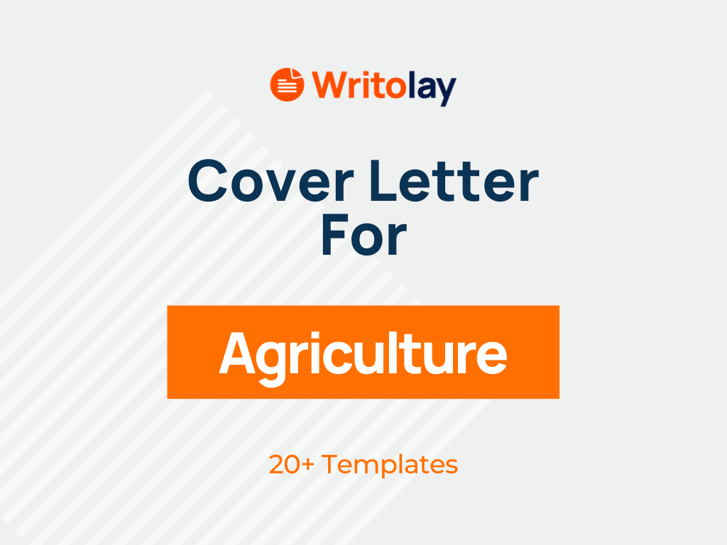 best cover letter for agriculture job