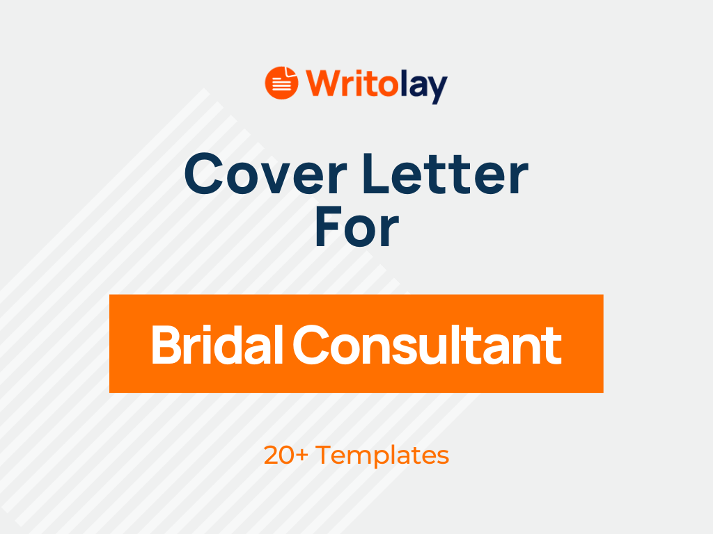cover letter for bridal consultant job