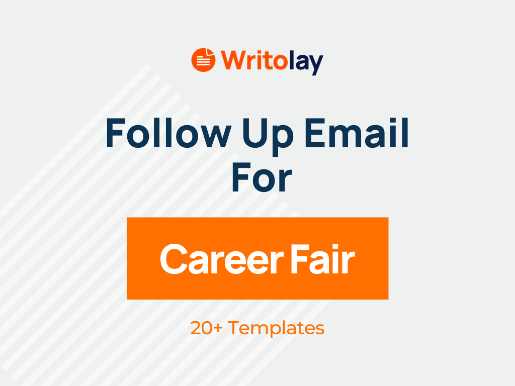 Follow Up Email After Career Fair Templates Writolay