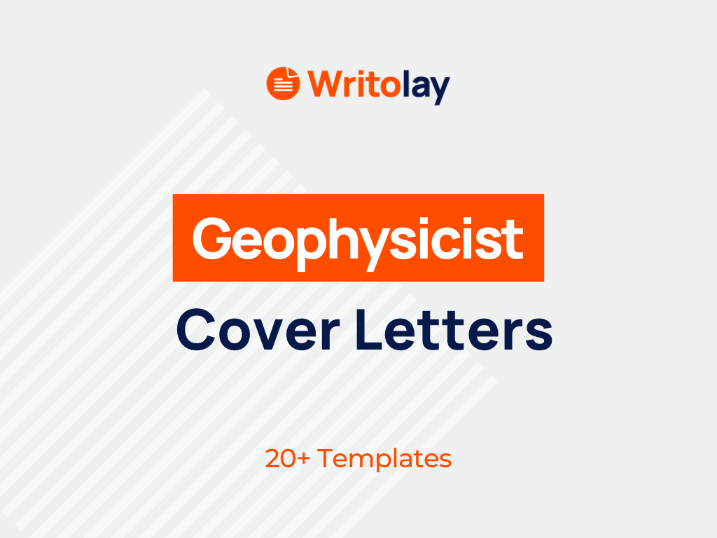 cover letter for geophysicist position