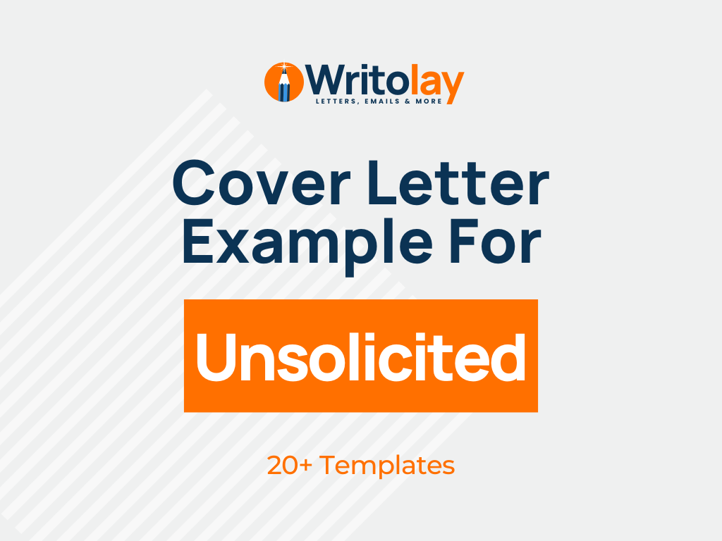 unsolicited application letter template