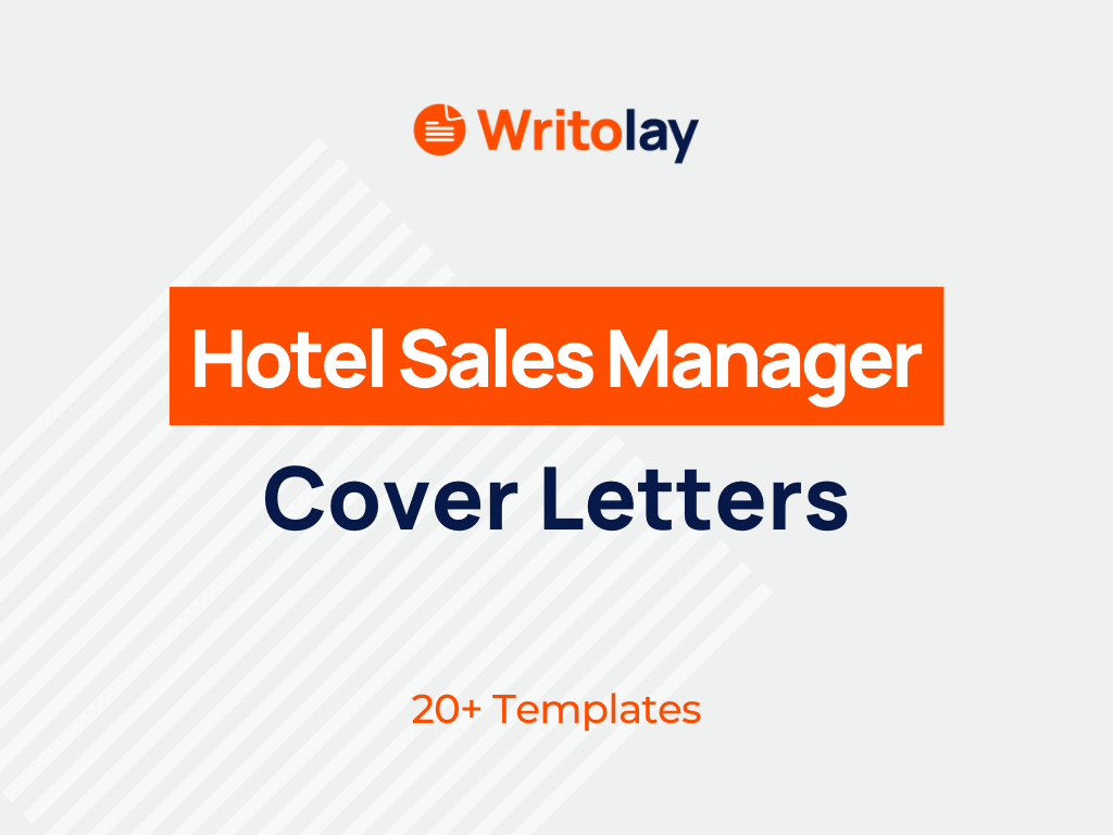 hotel sales manager cover letter