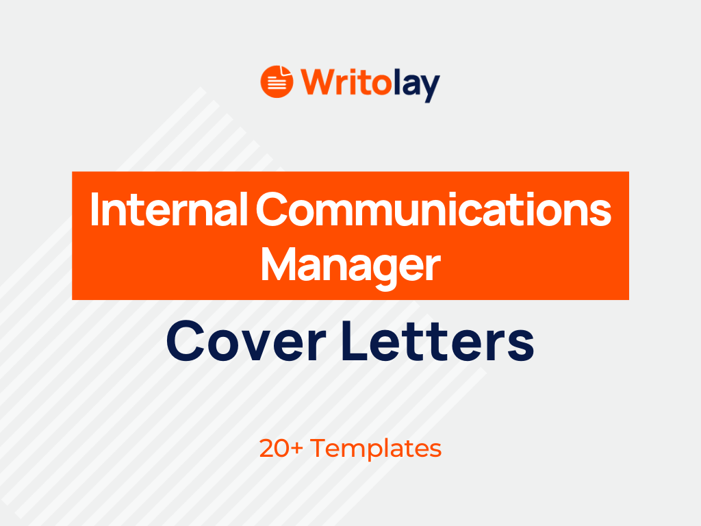 cover letter for internal communications manager