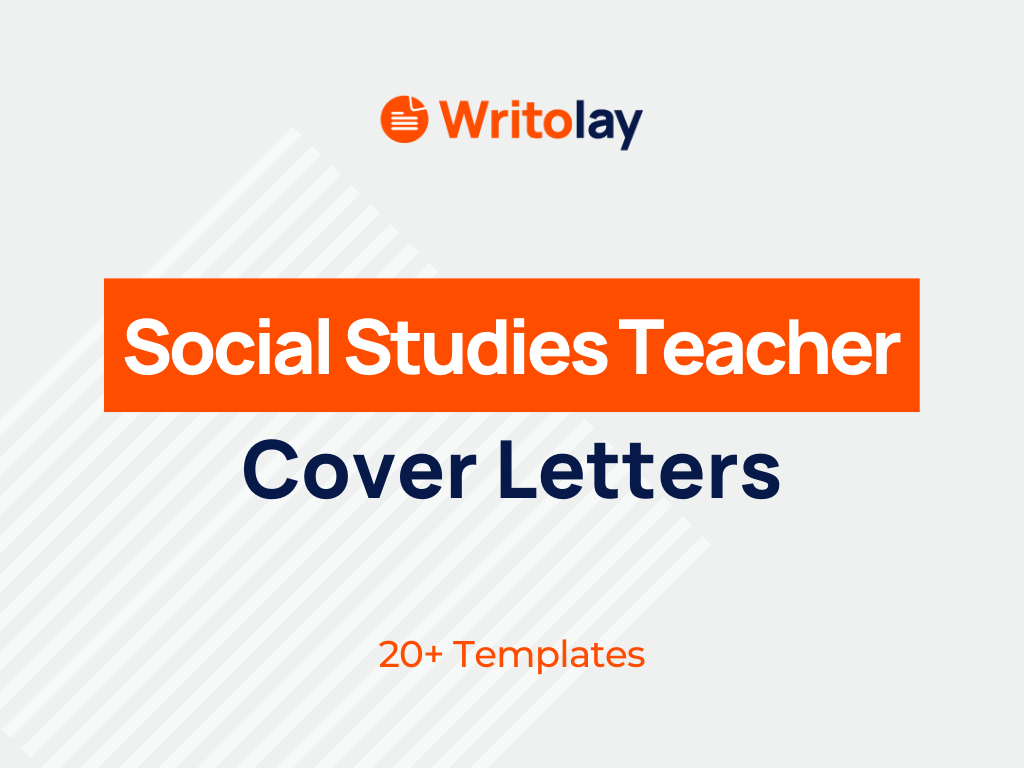 cover letter for middle school social studies teacher