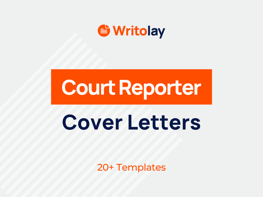 court reporter cover letter no experience