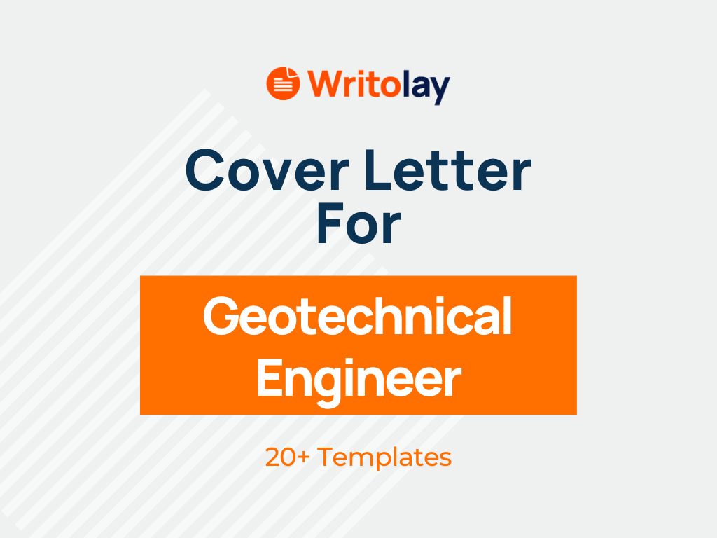 cover letter for geotechnical engineer position