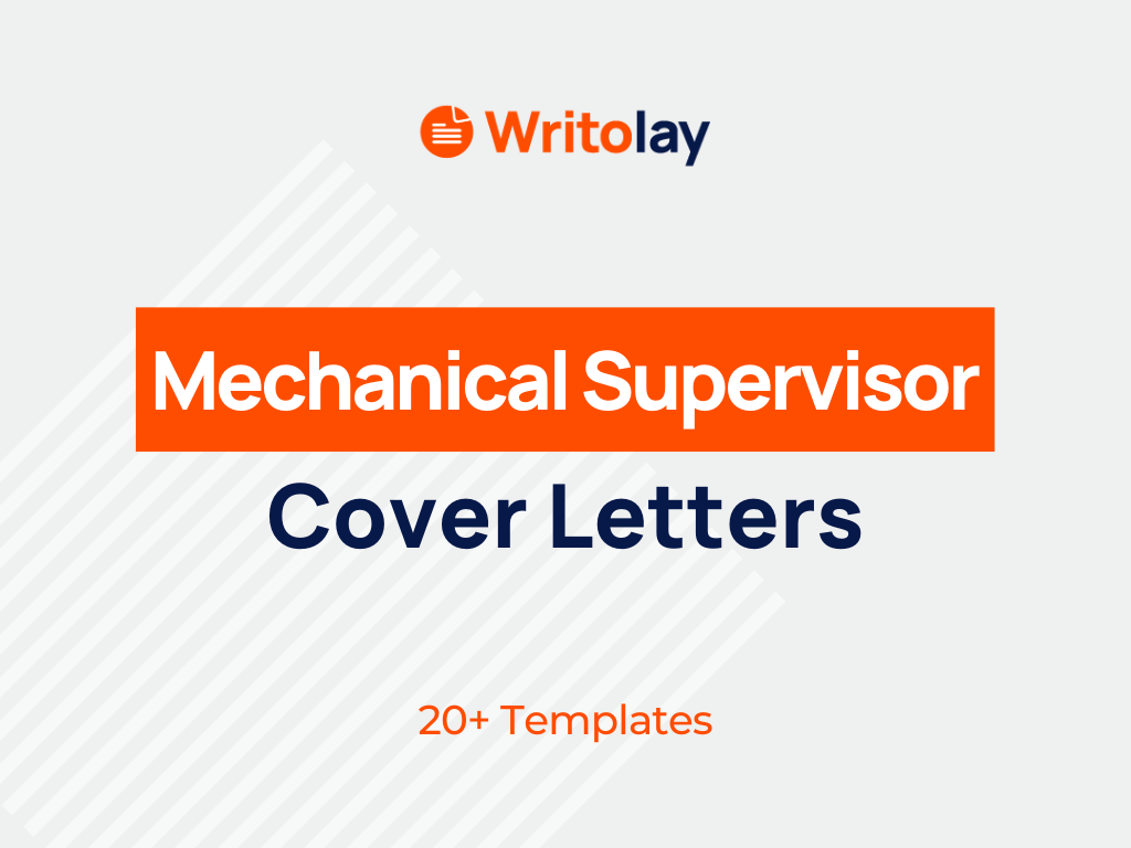 application letter for mechanical supervisor
