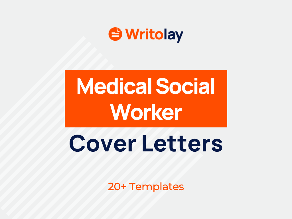 example cover letter for medical social worker