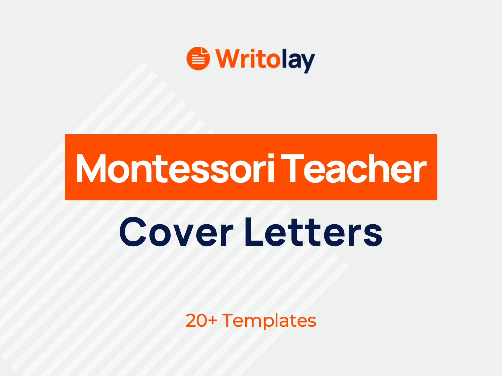 sample cover letter for montessori teachers